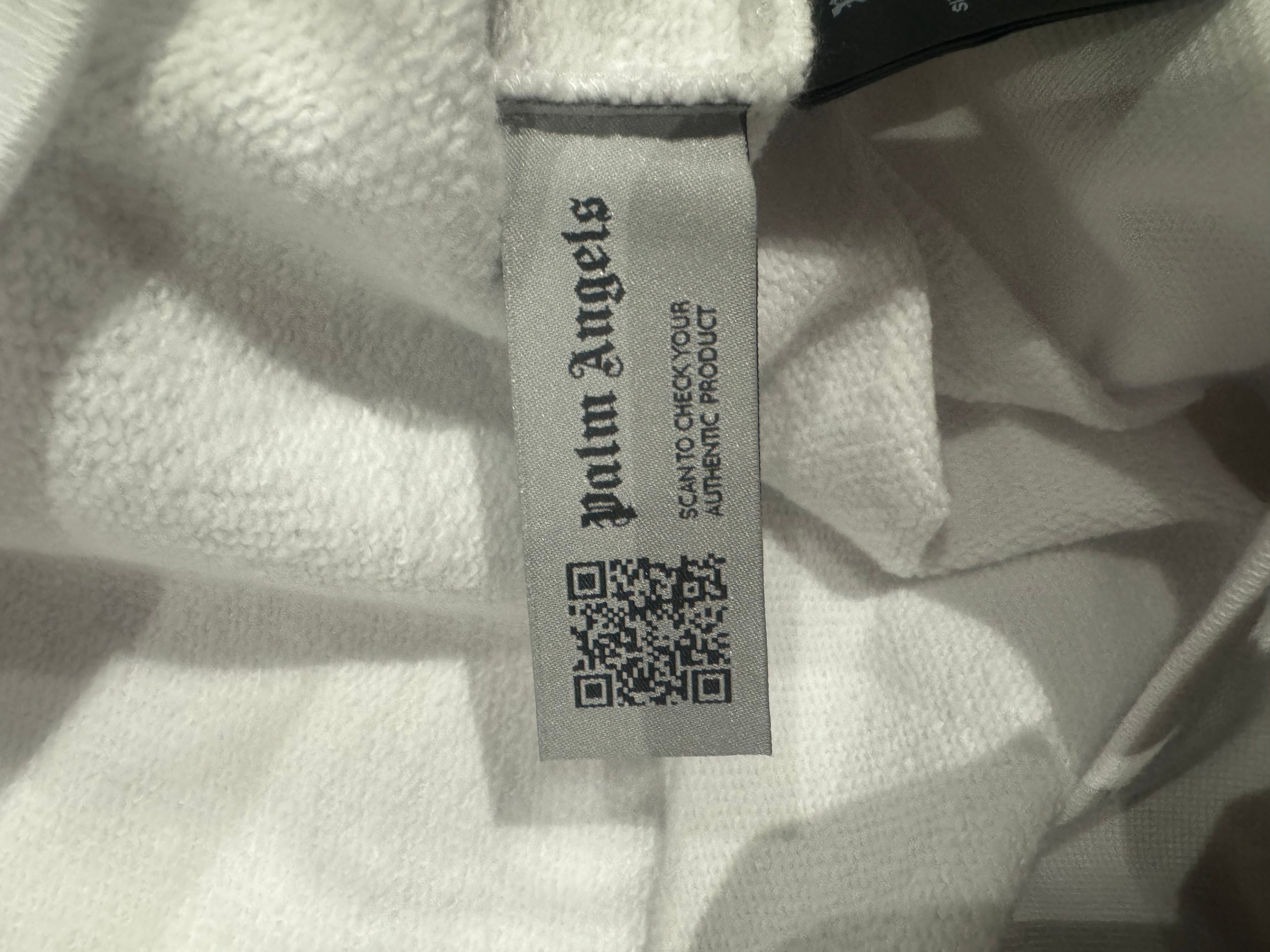 PALM ANGELS Hong Kong Sprayed Hoodie white