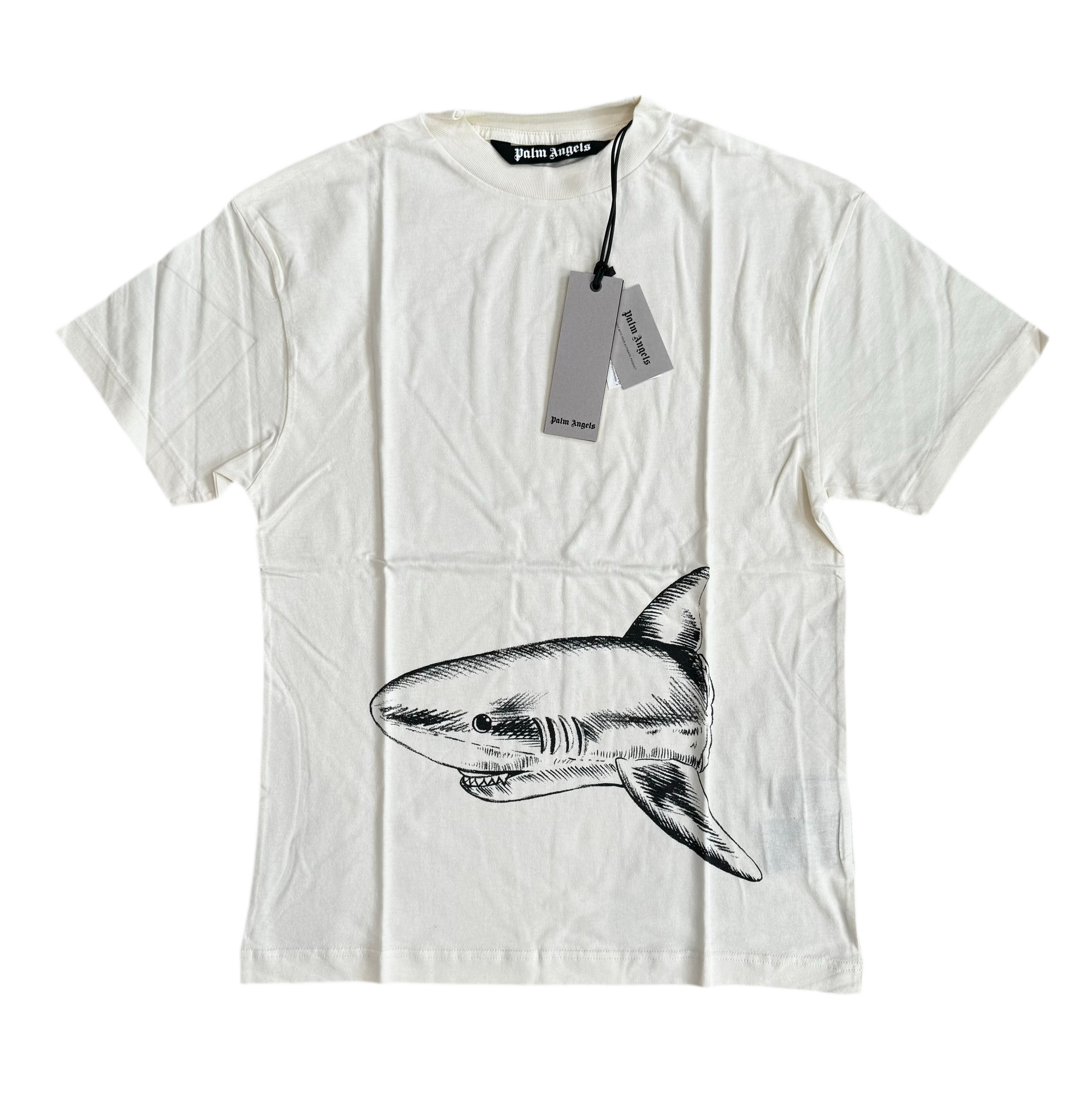 PALM ANGELS ‘BROKEN SHARK’ T-SHIRT - OFF WHITE