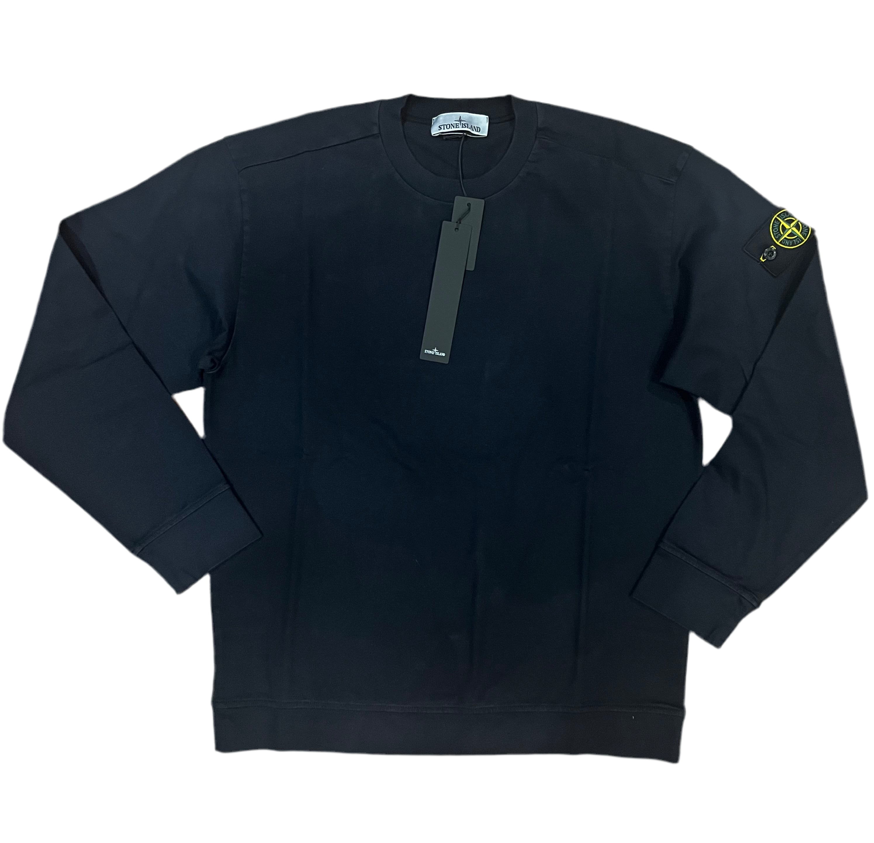 STONE ISLAND - CREWNECK SWEATSHIRT - NAVY – Trent_End_Clothing