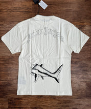 PALM ANGELS ‘BROKEN SHARK’ T-SHIRT - OFF WHITE