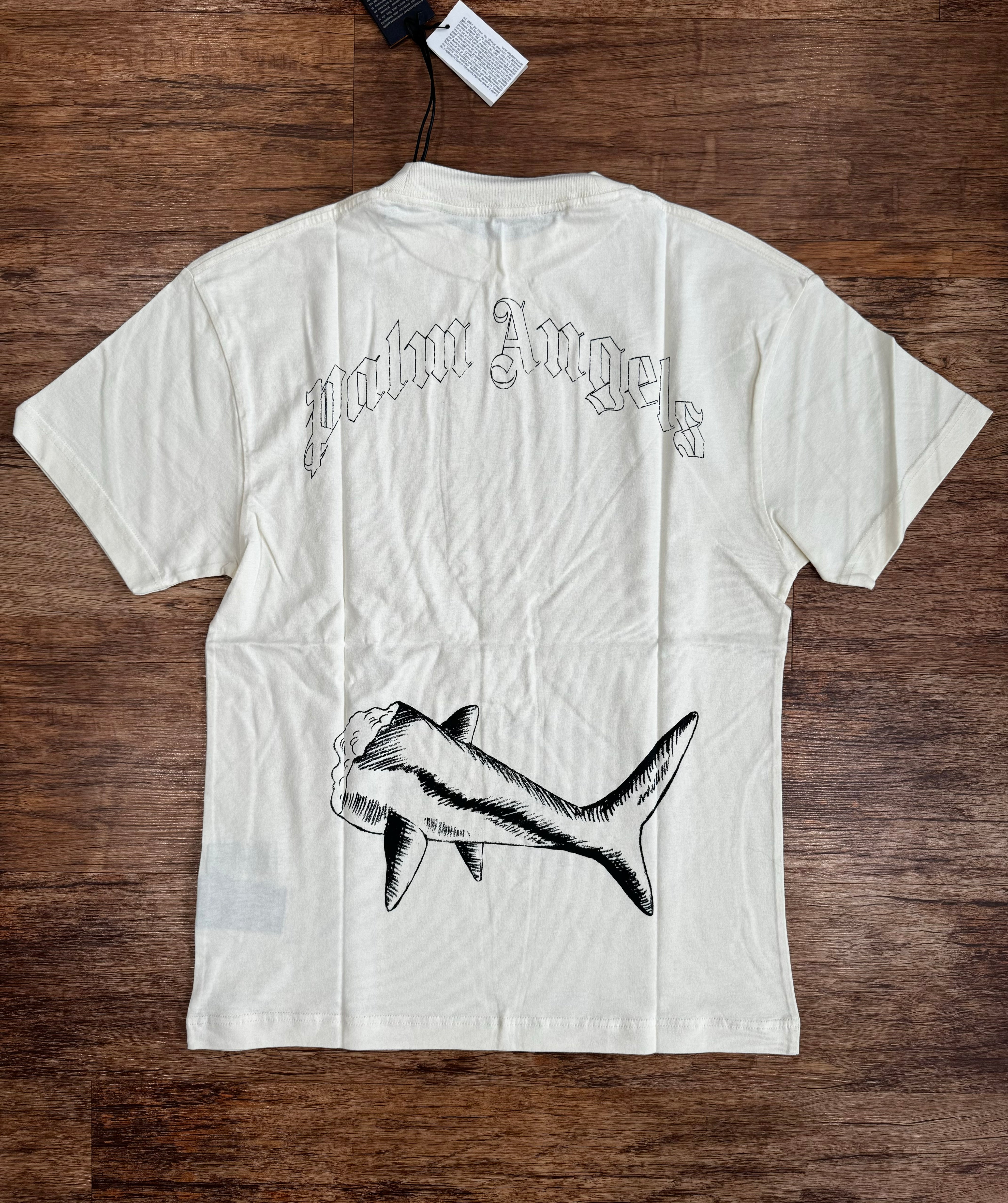 PALM ANGELS ‘BROKEN SHARK’ T-SHIRT - OFF WHITE