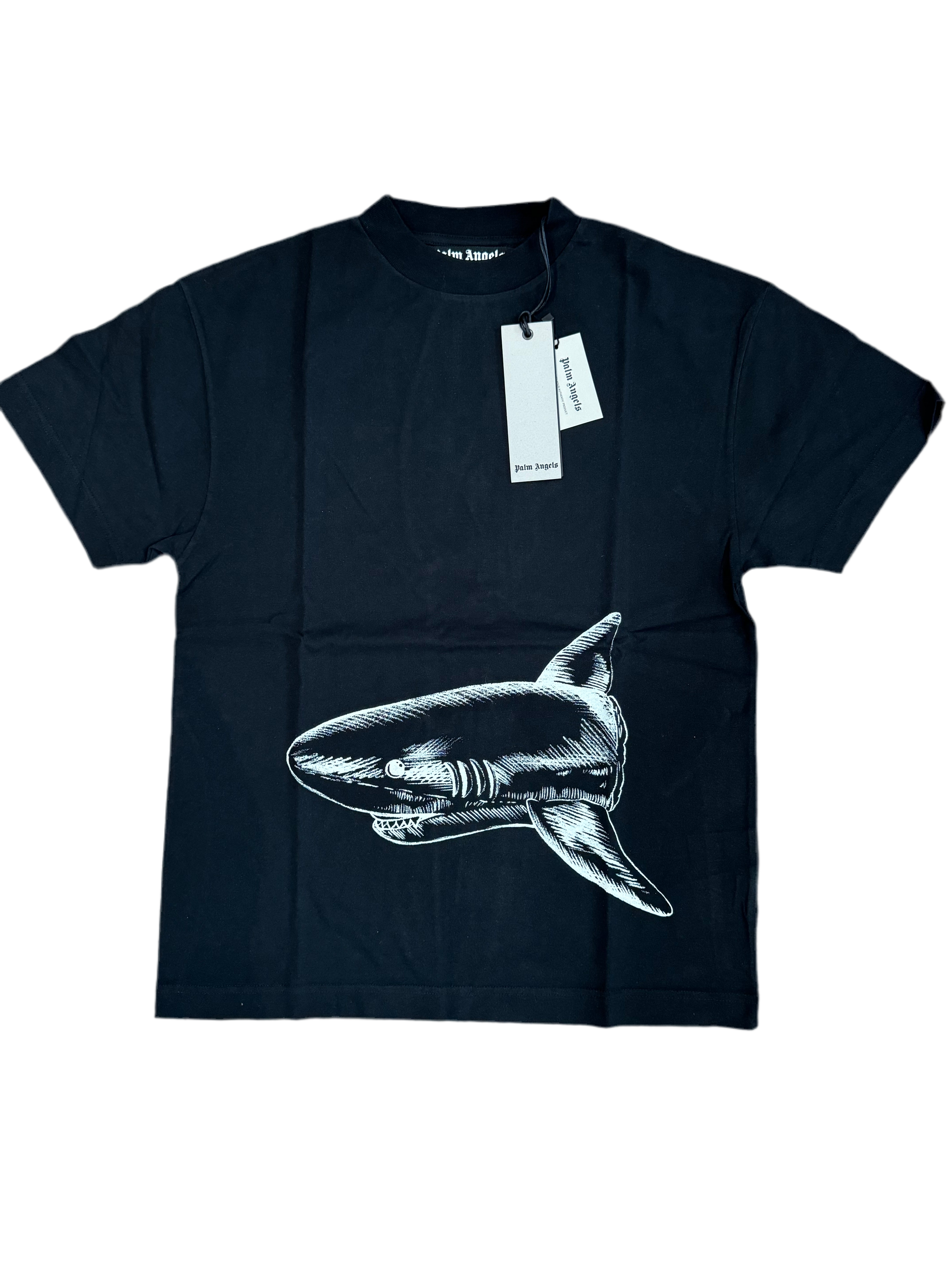 PALM ANGELS ‘BROKEN SHARK’ T-SHIRT - BLACK