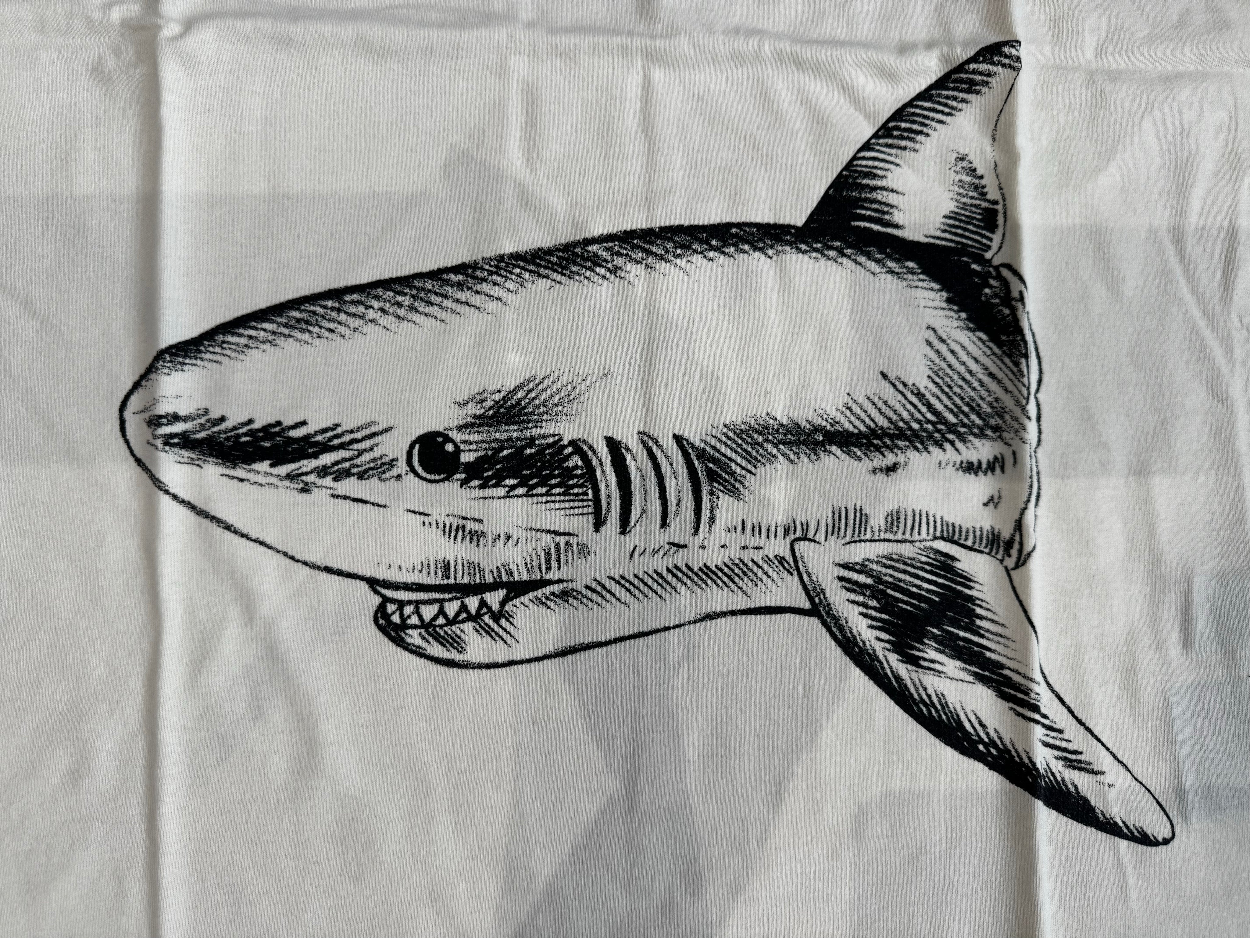 PALM ANGELS ‘BROKEN SHARK’ T-SHIRT - OFF WHITE