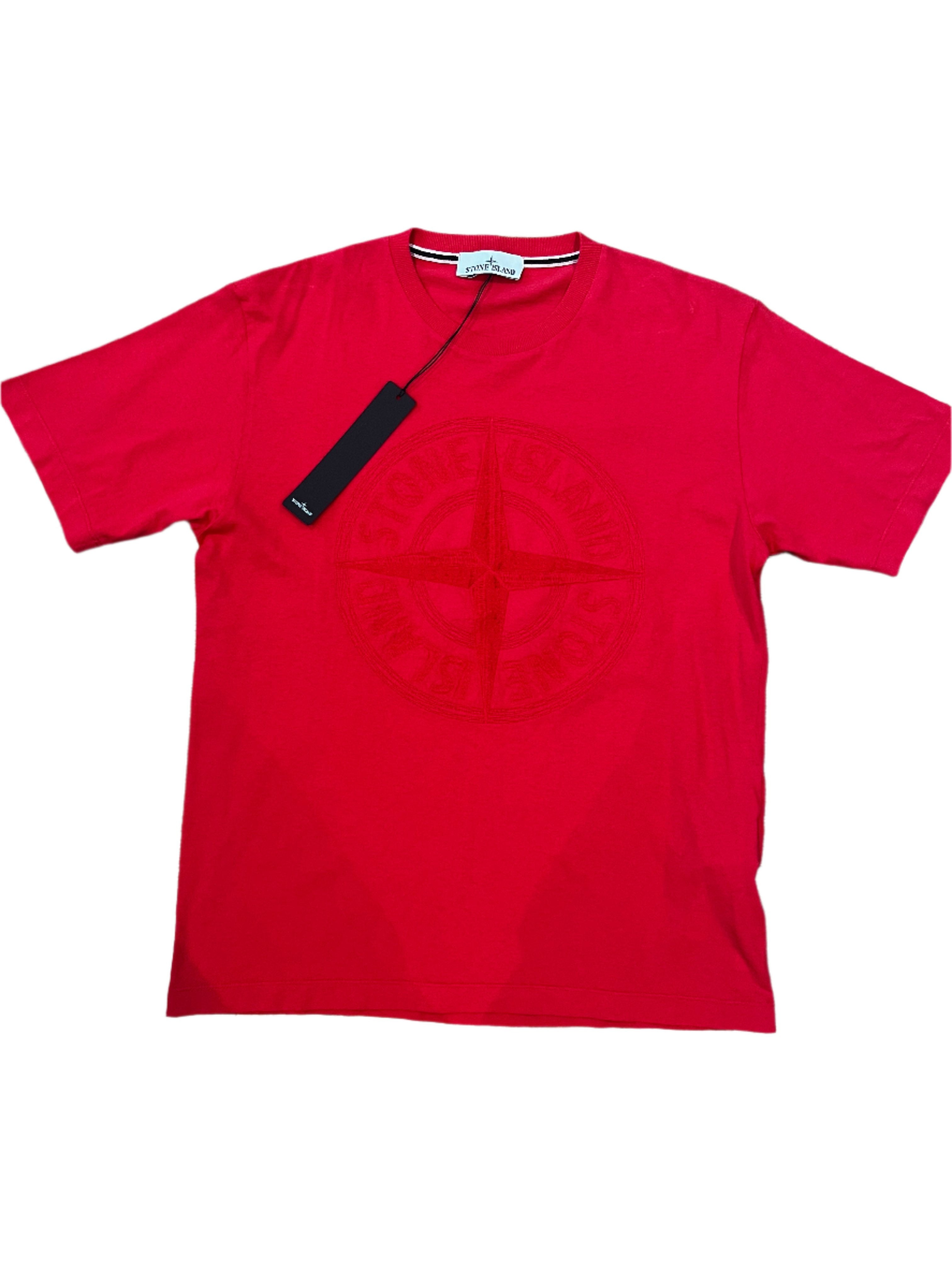 STONE ISLAND - T-SHIRT - RED – Trent_End_Clothing