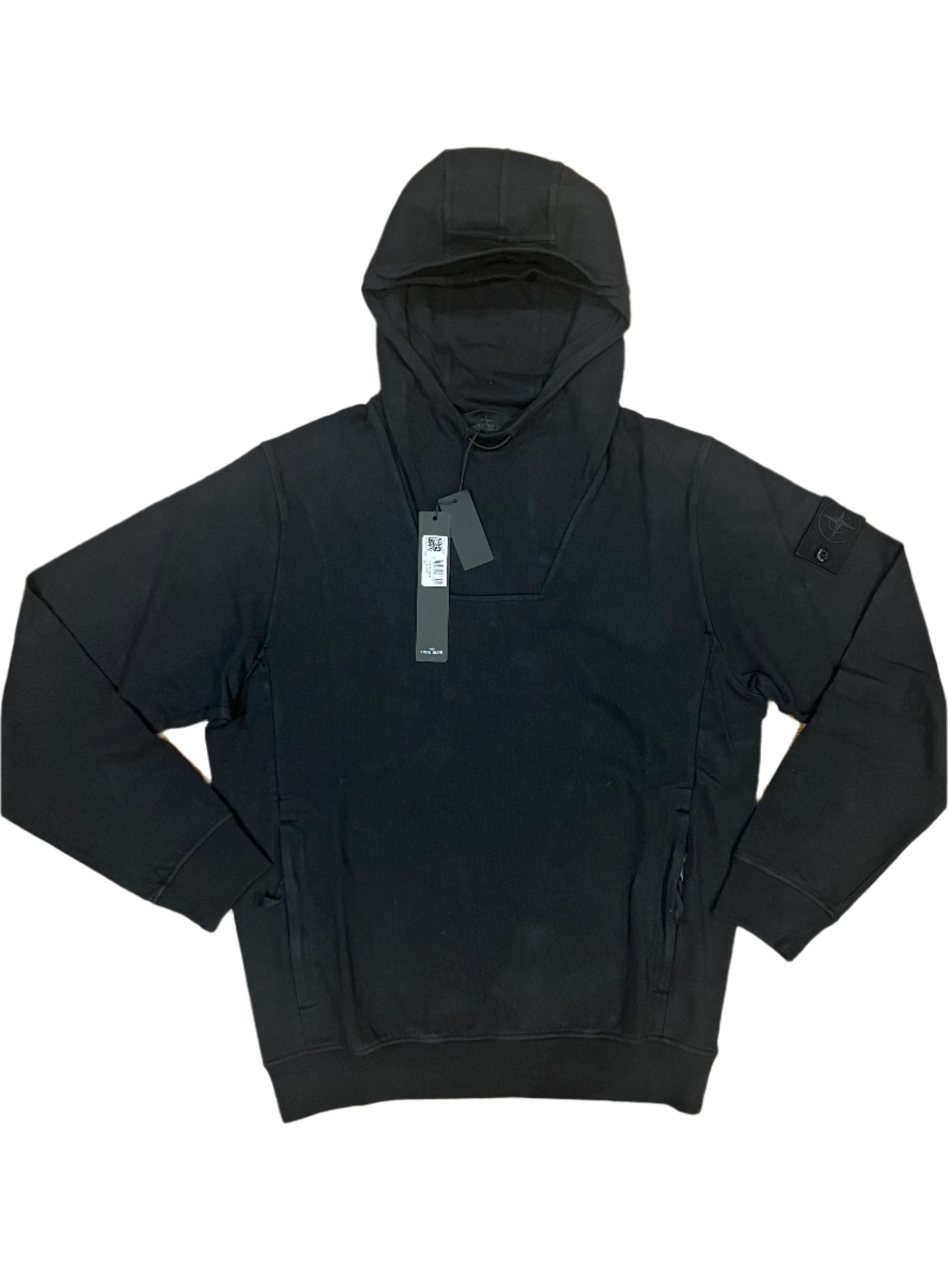 Mens Hoodies Black Stone Island Pullover Hoodie HOT Zip Hoodie