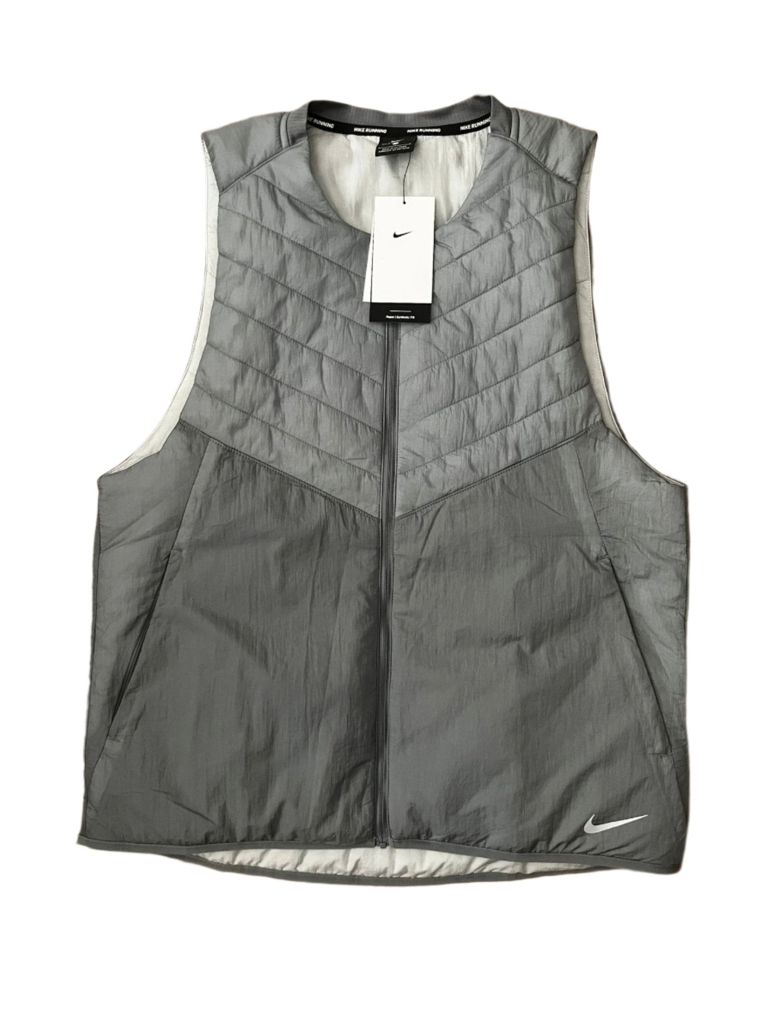 grey nike gilet