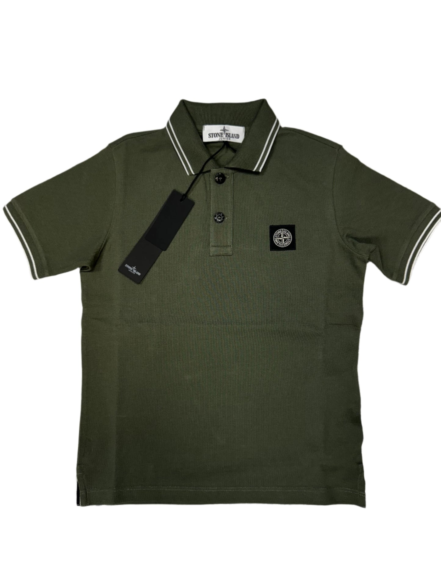 JUNIOR STONE ISLAND POLO T-SHIRT - KHAKI