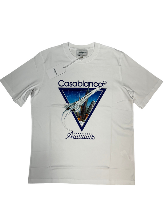 CASABLANCA AIIIIIIIIIIIR T-SHIRT - WHITE