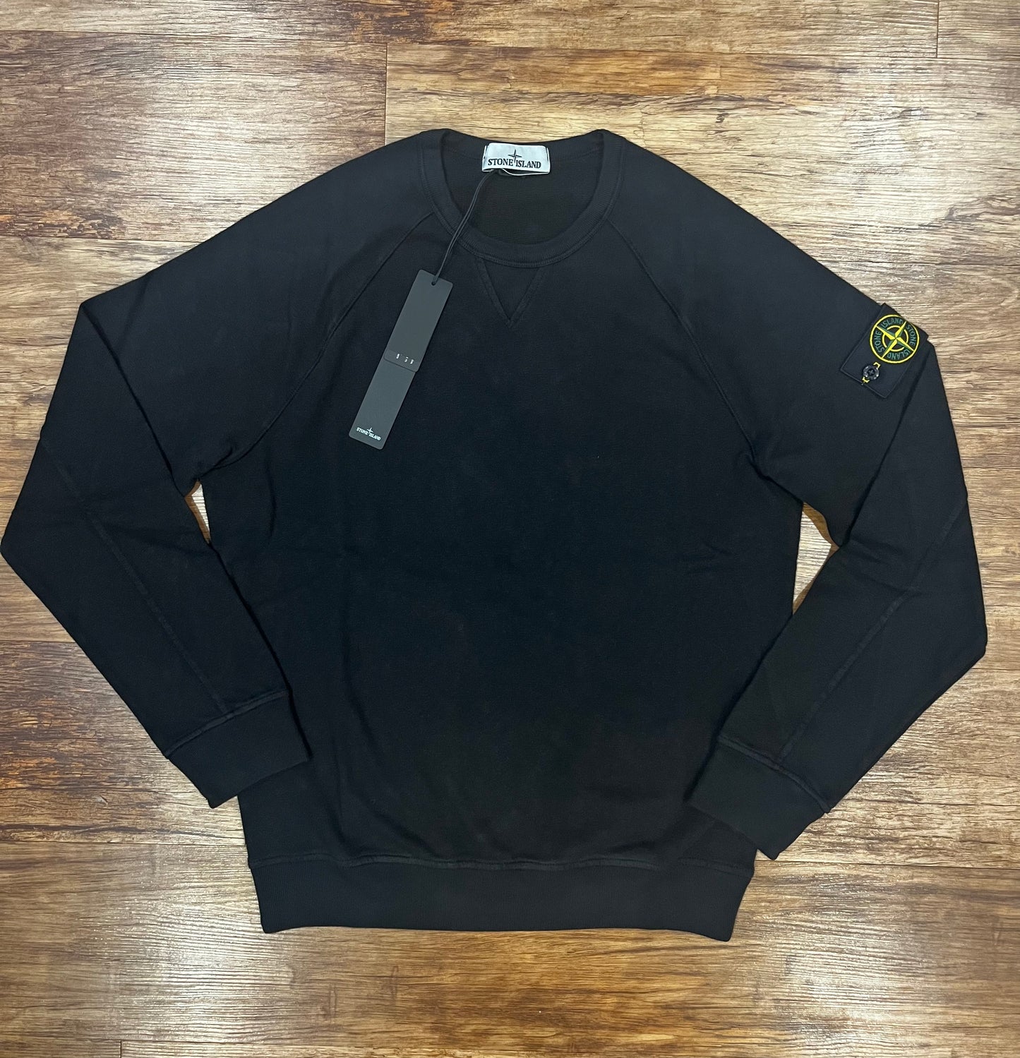 STONE ISLAND - CREWNECK SWEATSHIRT - BLACK