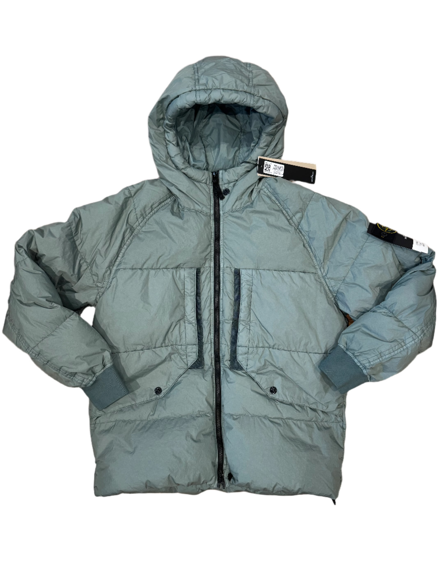 STONE ISLAND - CRINKLE REPS DOWN JACKET - SAGE