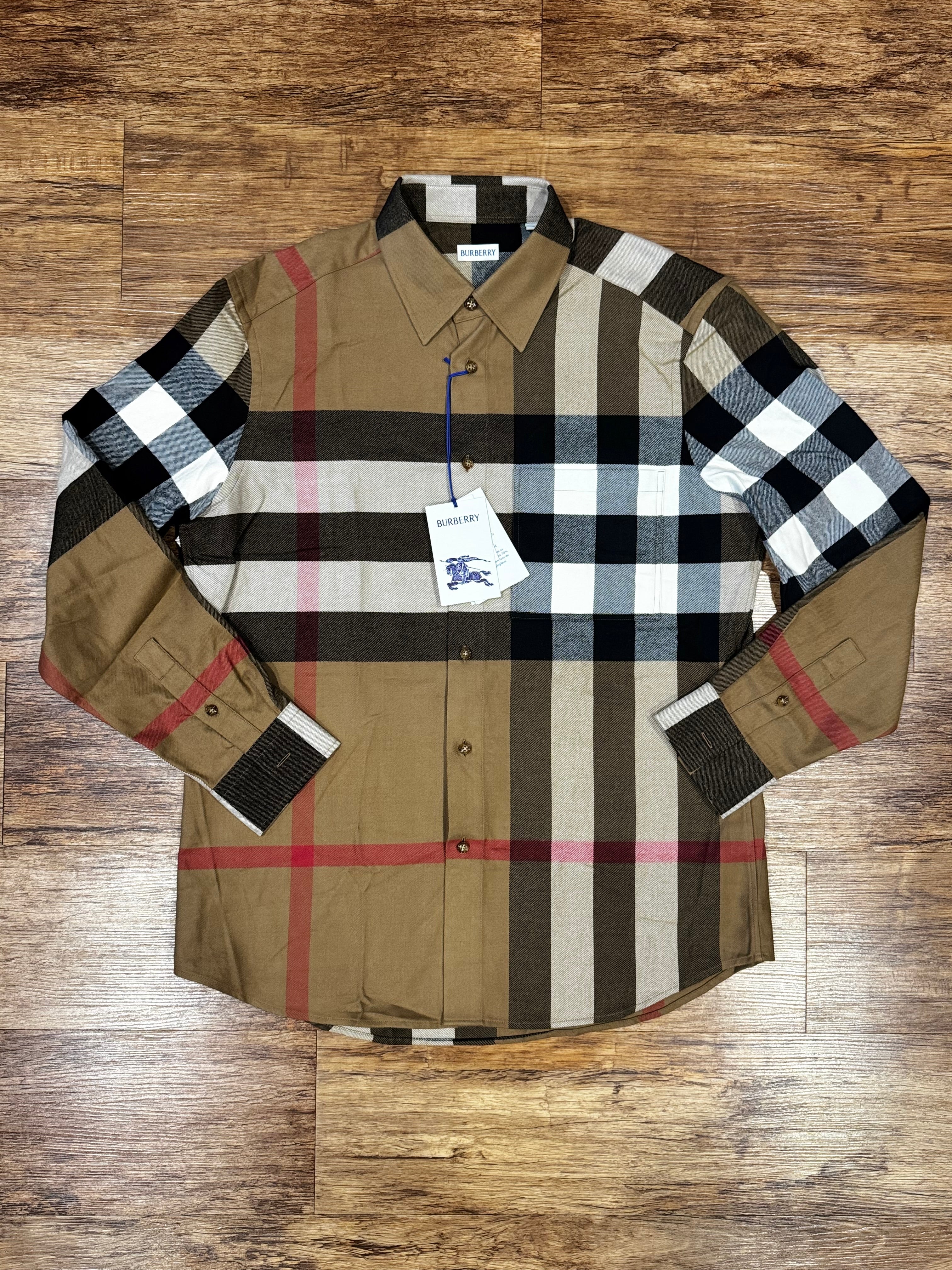 BURBERRY CLAVERDON COTTON SHIRT