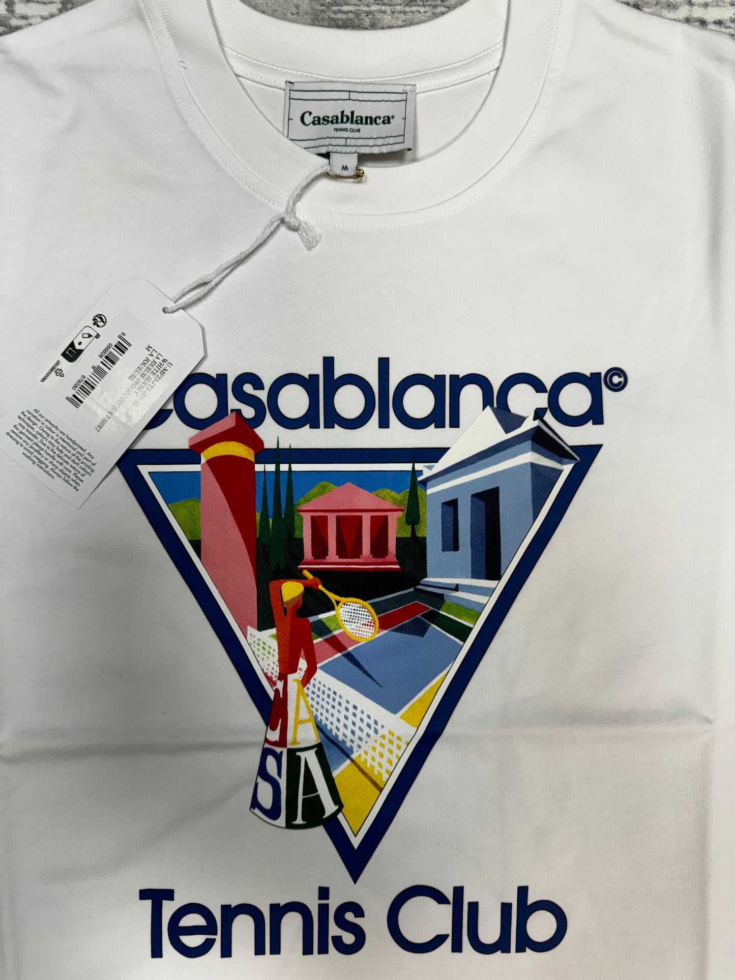 CASABLANCA LA JOUEUSE T-SHIRT - WHITE