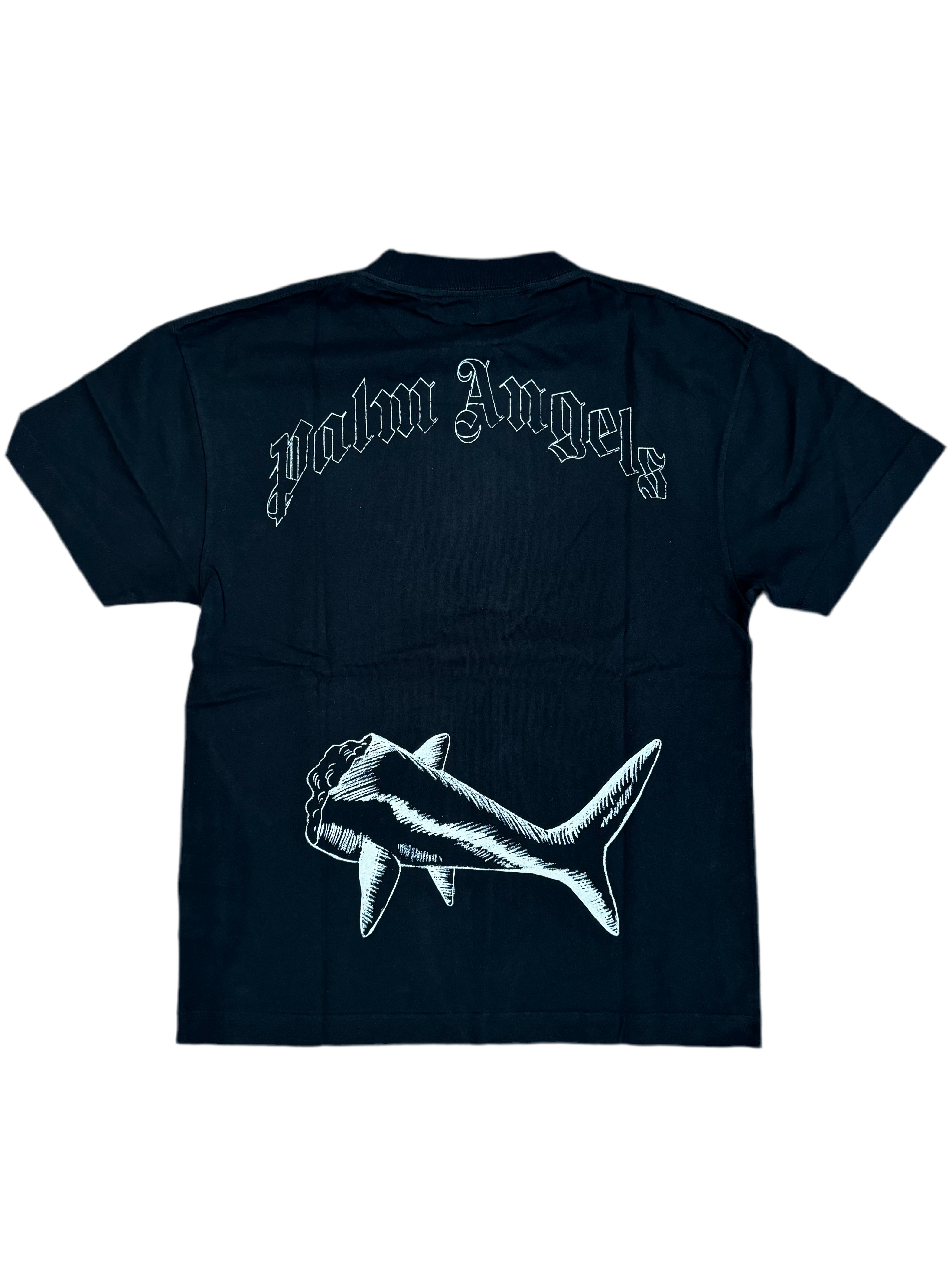PALM ANGELS ‘BROKEN SHARK’ T-SHIRT - BLACK