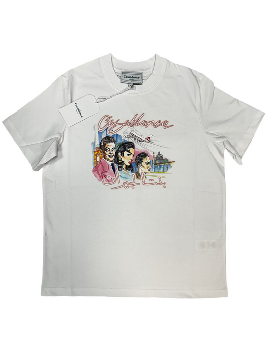 CASABLANCA L LIASON T-SHIRT - WHITE