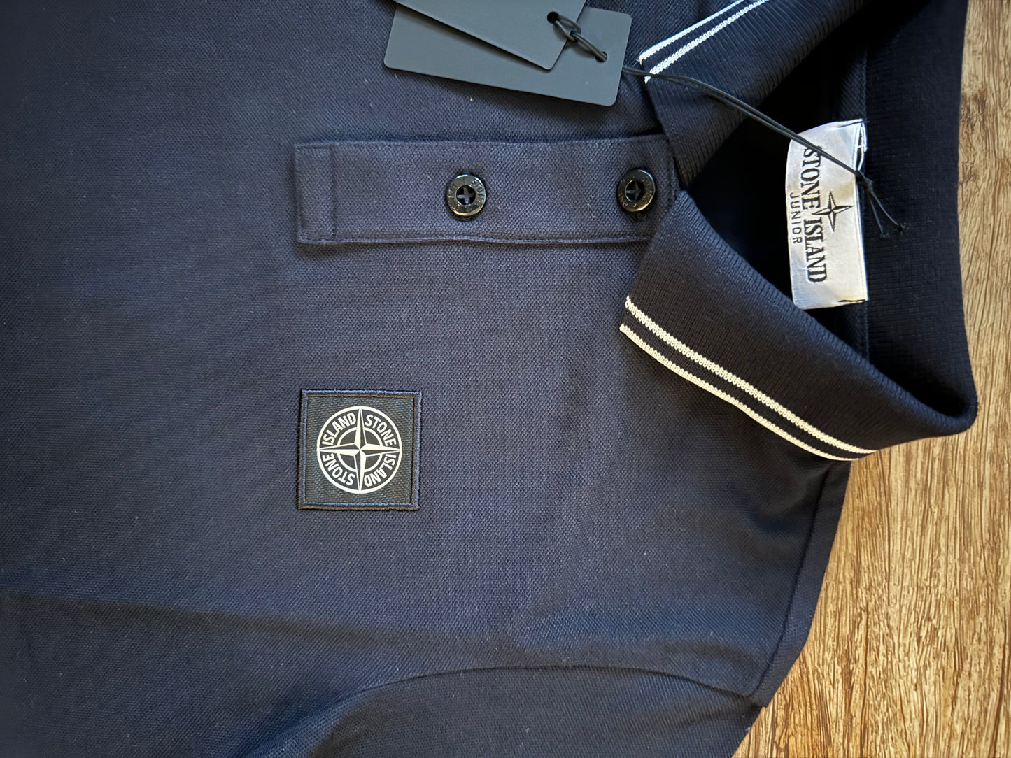 JUNIOR STONE ISLAND POLO SHIRT - NAVY