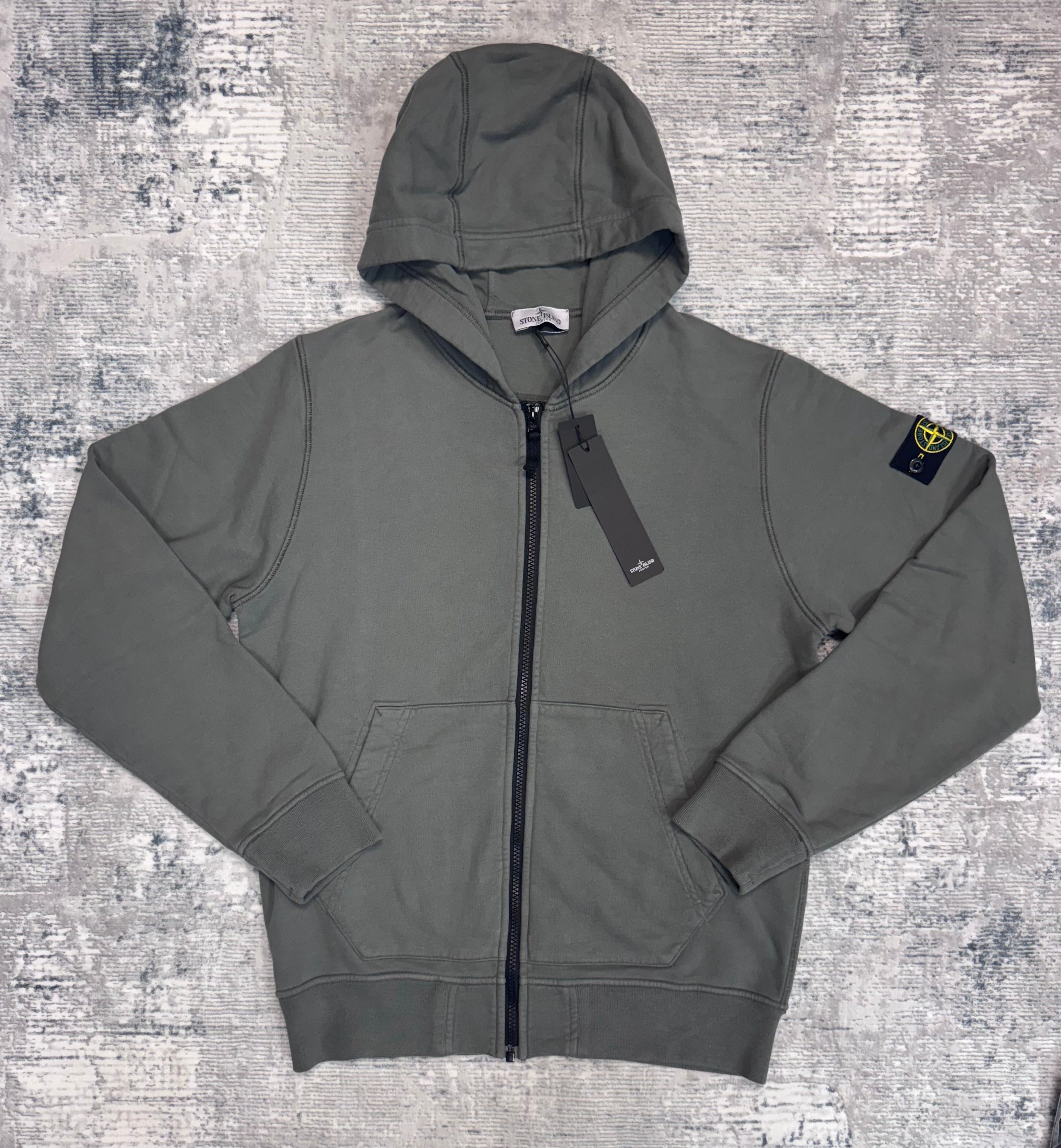 JUNIOR FULL ZIP SWEATSHIRT - LEAD GREY