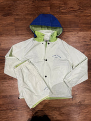 STONE ISLAND MARINA LOGO HOODED JACKET & SHORT SET - MINT