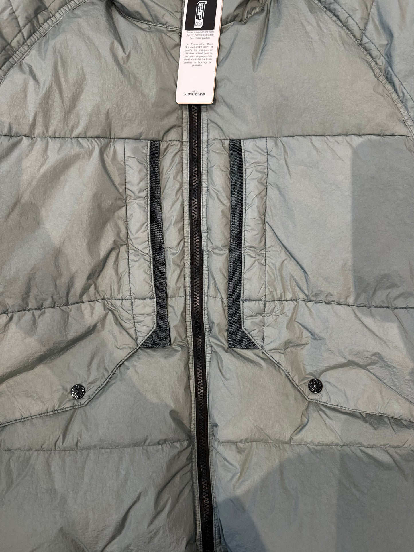 STONE ISLAND - CRINKLE REPS DOWN JACKET - SAGE