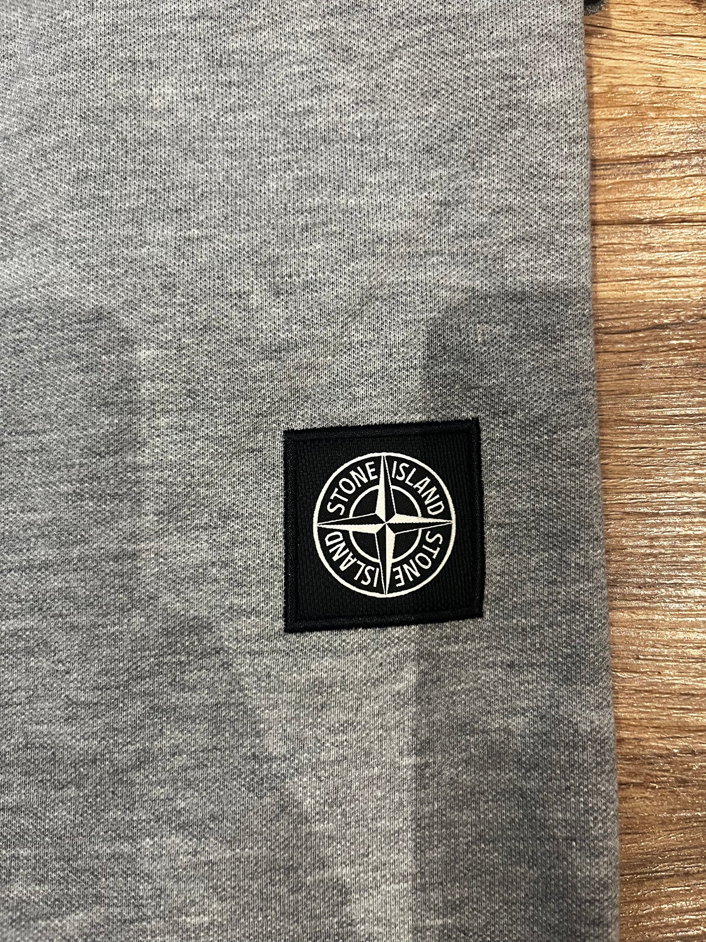 STONE ISLAND - POLO T-SHIRT - GREY