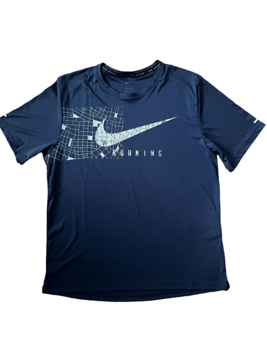 NIKE - DRI-FIT UV MILER RUNNING DIVISION T-SHIRT - MIDNIGHT NAVY No