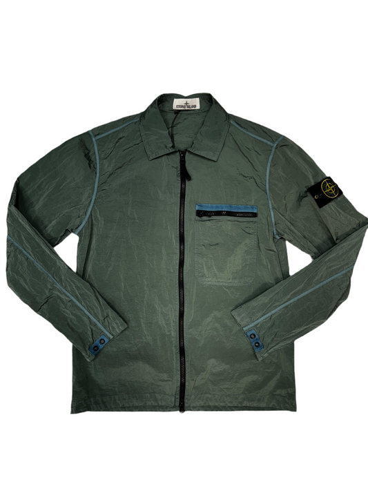 STONE ISLAND NYLON OVER-SHIRT - GREEN