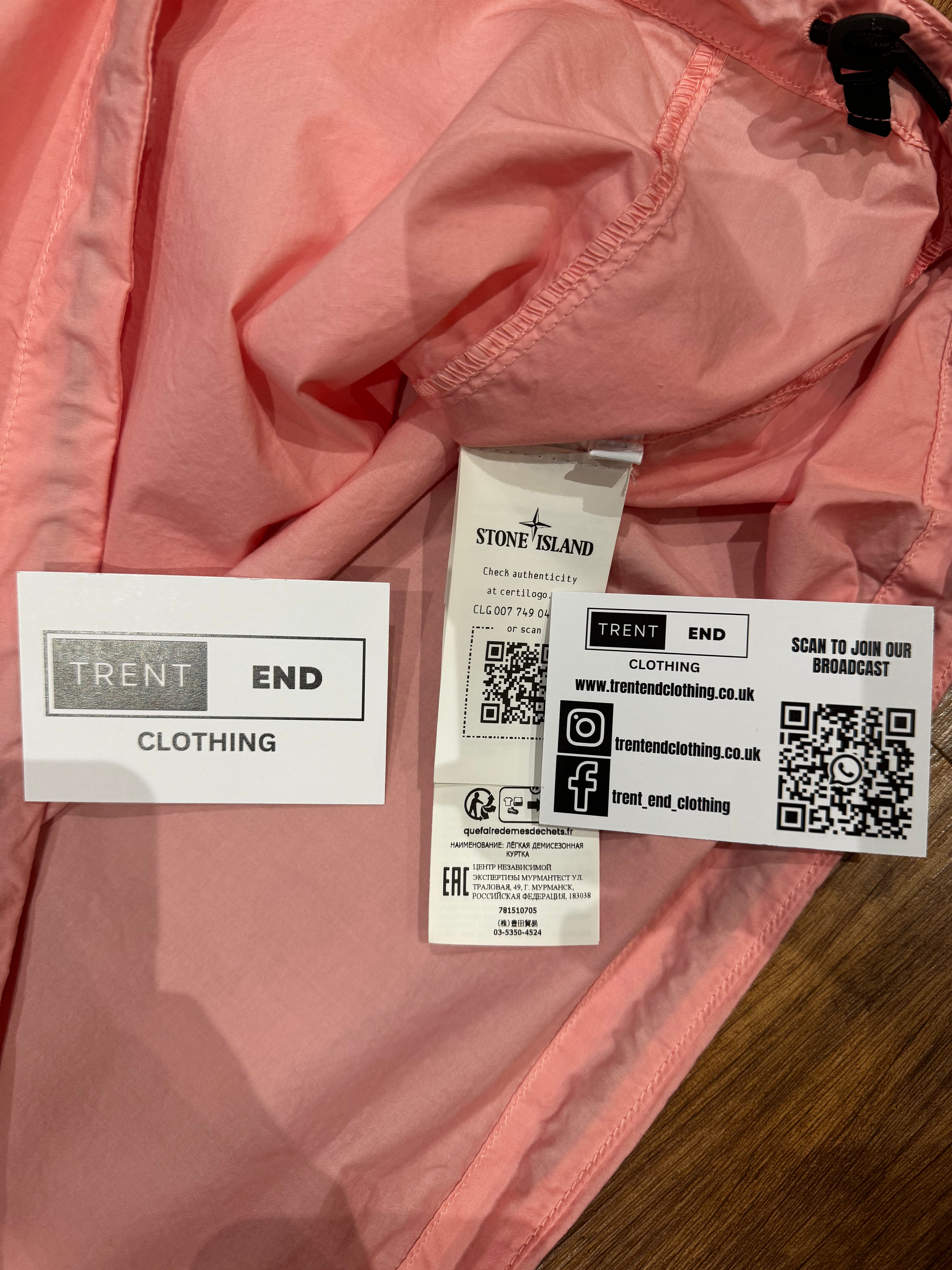 STONE ISLAND - SMOCK - ROSE PINK