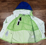 STONE ISLAND MARINA LOGO HOODED JACKET & SHORT SET - MINT