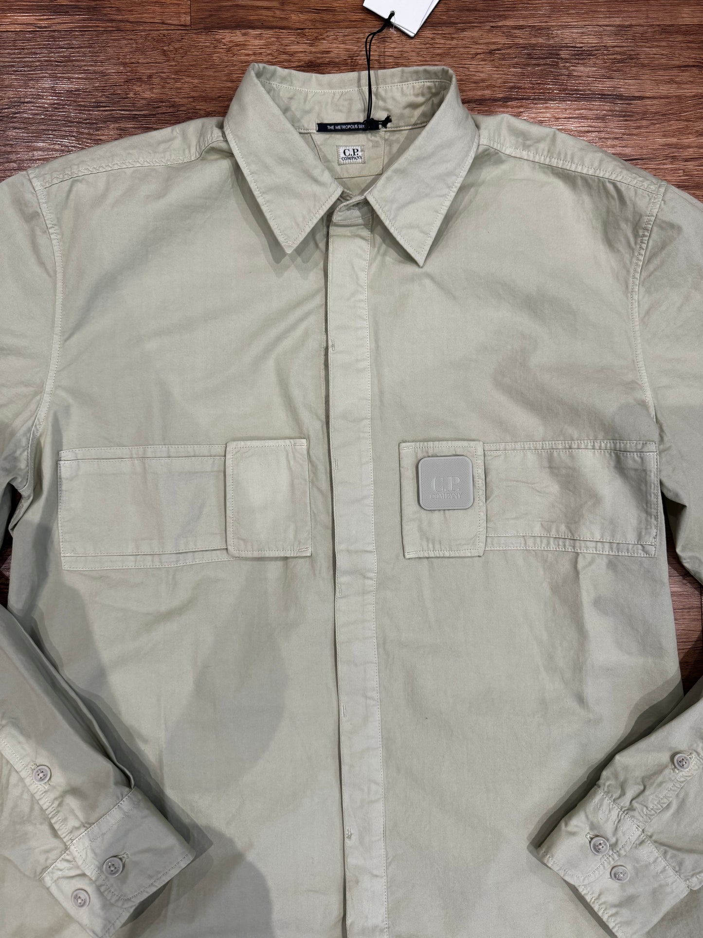 CP COMPANY METROPOLIS SHIRT - BEIGE