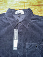 STONE ISLAND CORDUROY OVERSHIRT - NAVY