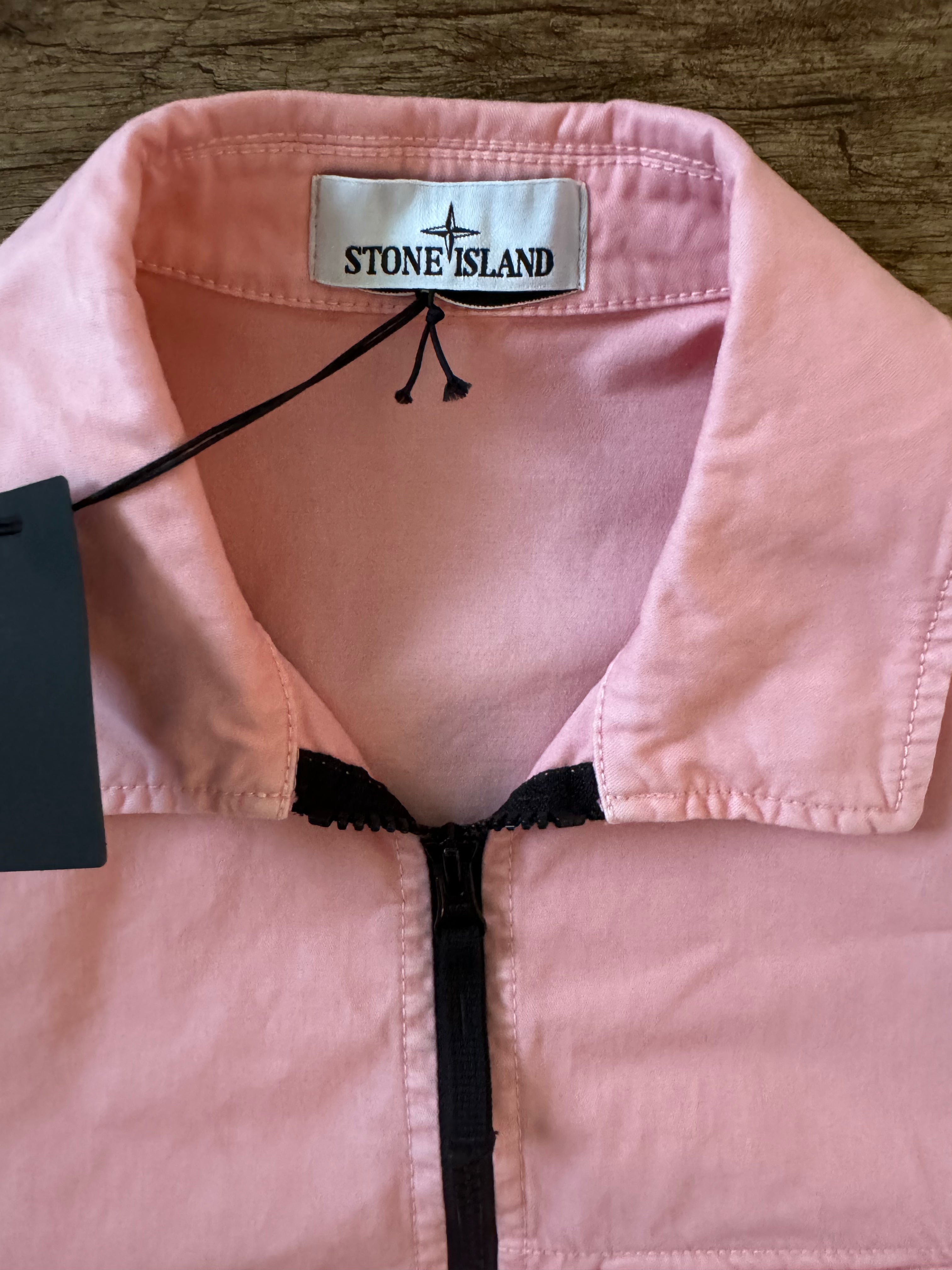STONE ISLAND OVERSHIRT - ROSA