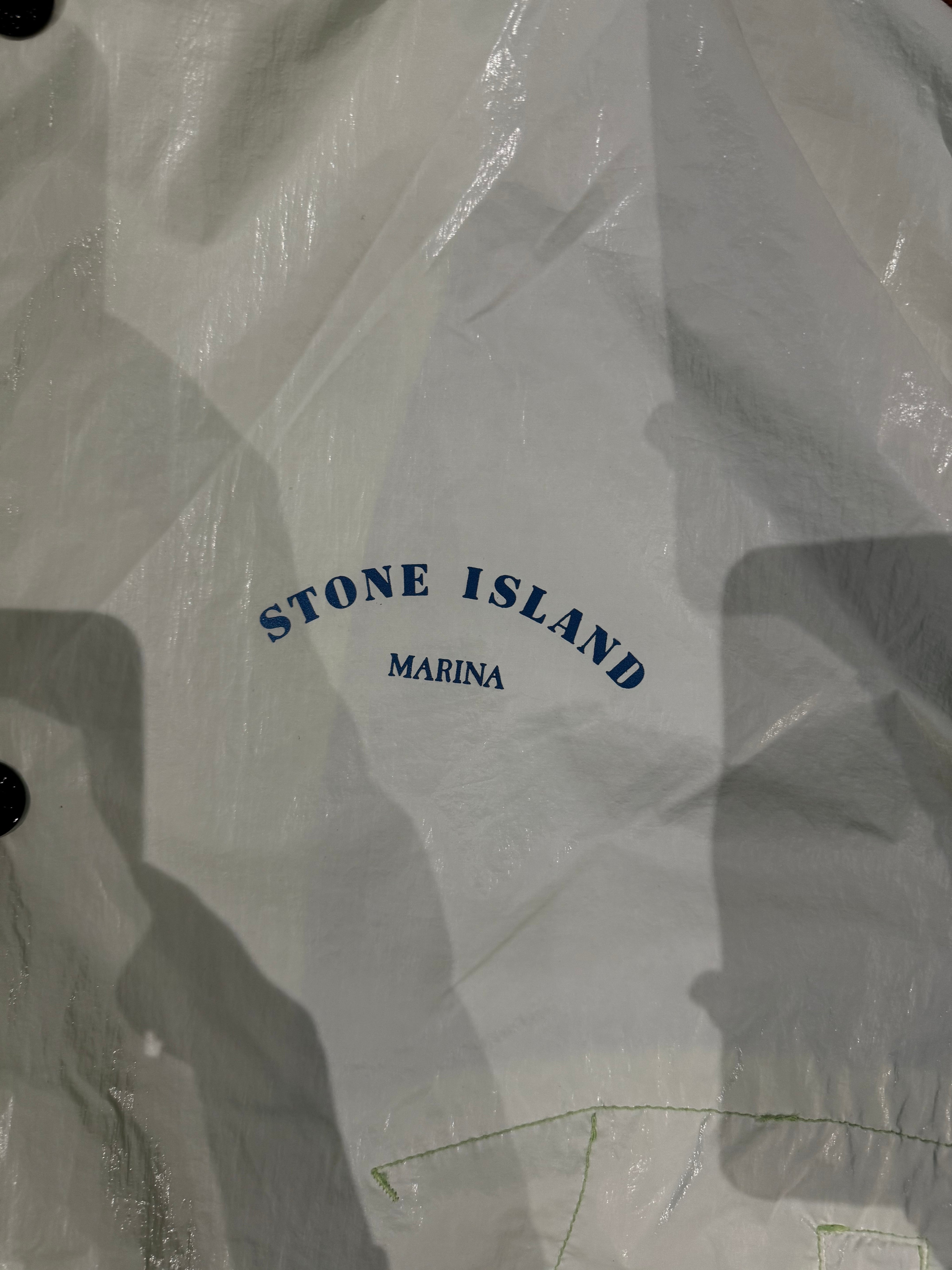 STONE ISLAND MARINA LOGO HOODED JACKET & SHORT SET - MINT