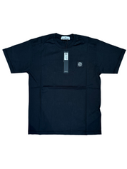 STONE ISLAND LOGO PATCH T-SHIRT BLACK
