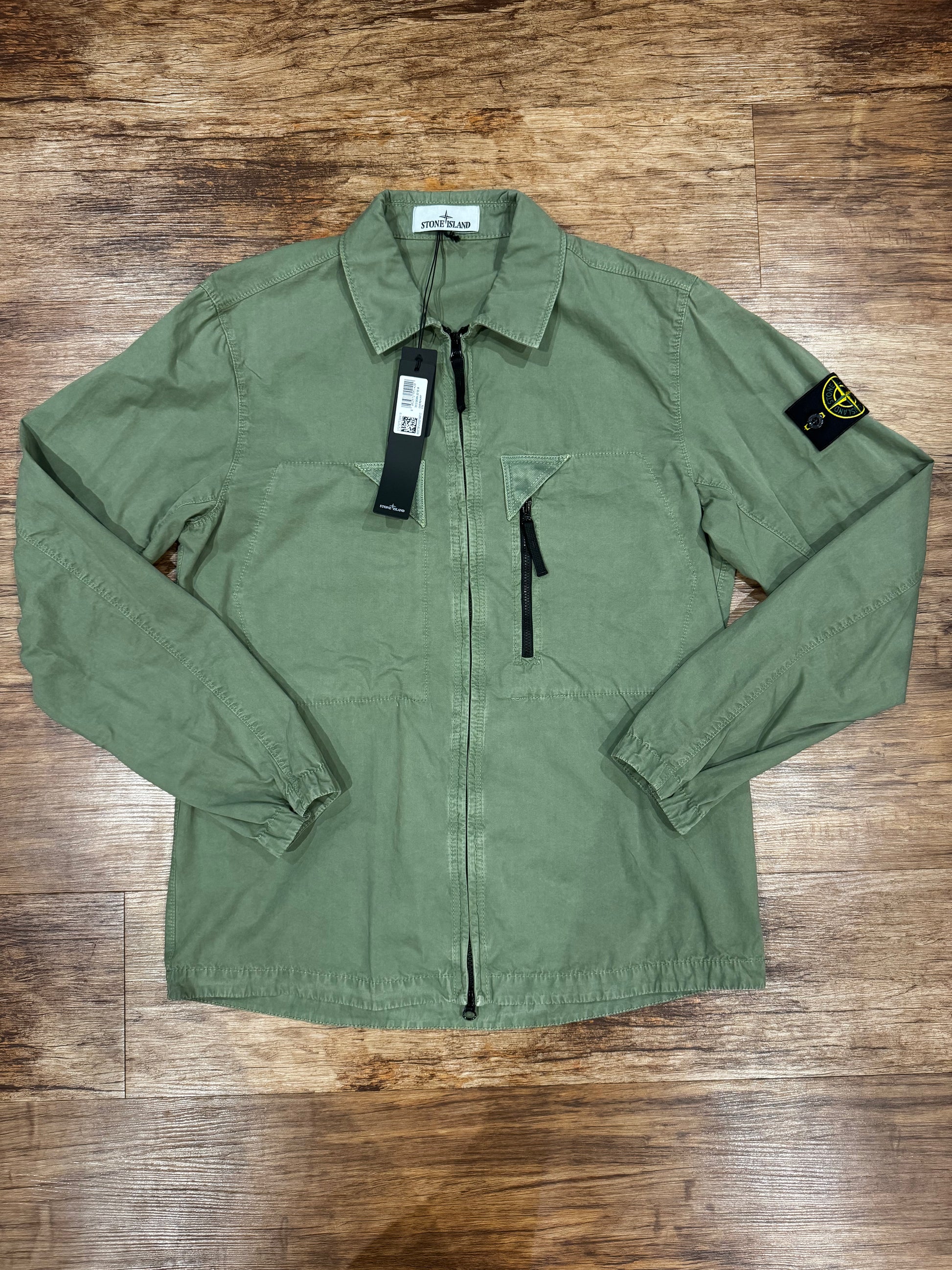Stone island overshirt khaki deals