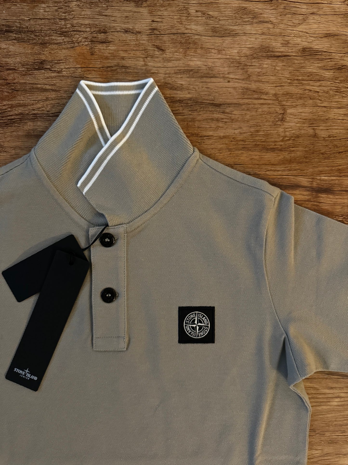 JUNIOR STONE ISLAND POLO SHIRT - SAND