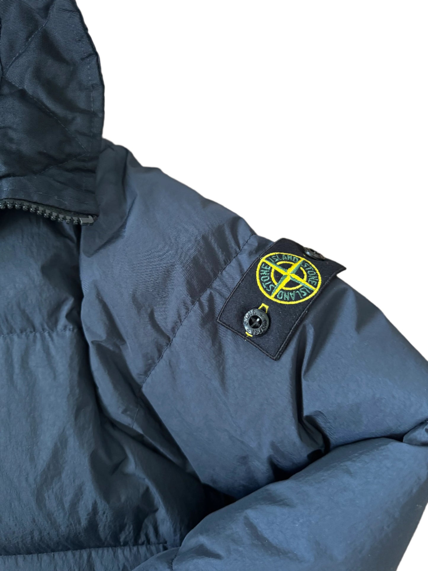 JUNIOR STONE ISLAND DOWN JACKET - NAVY