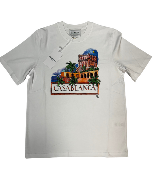 CASABLANCA AMOUR MAROC T-SHIRT - WHITE