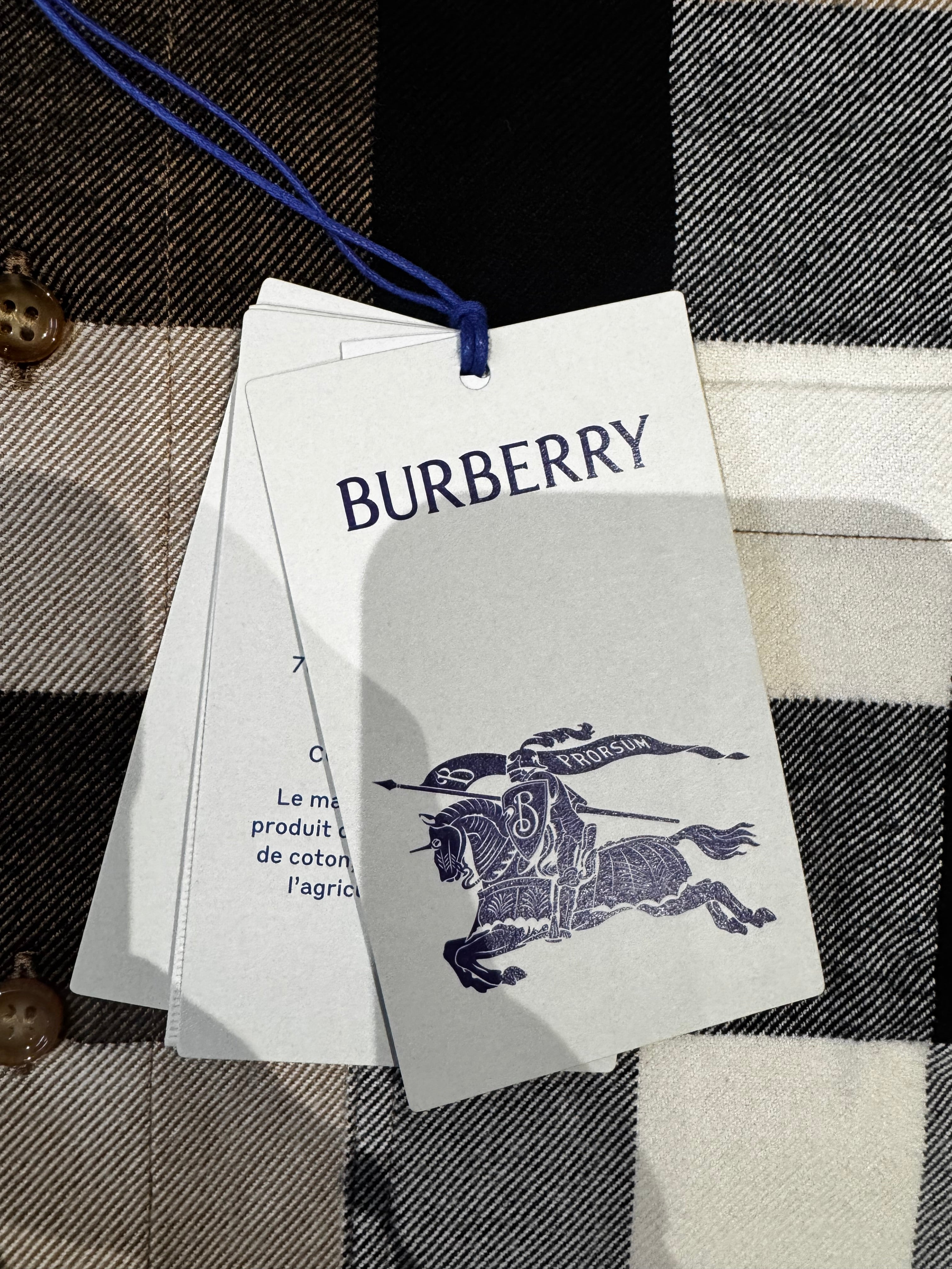 BURBERRY CLAVERDON COTTON SHIRT