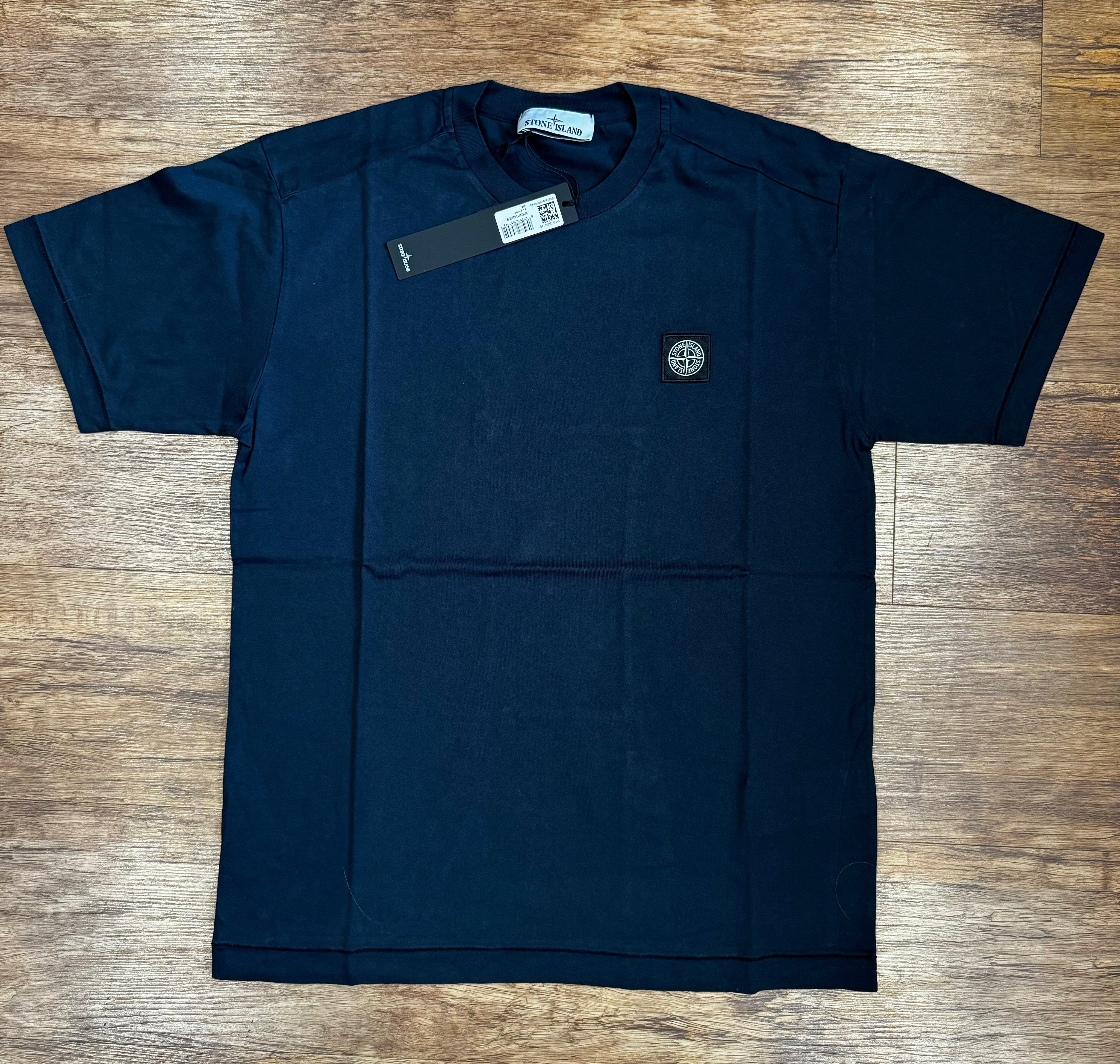 STONE ISLAND LOGO PATCH T-shirt - NAVY