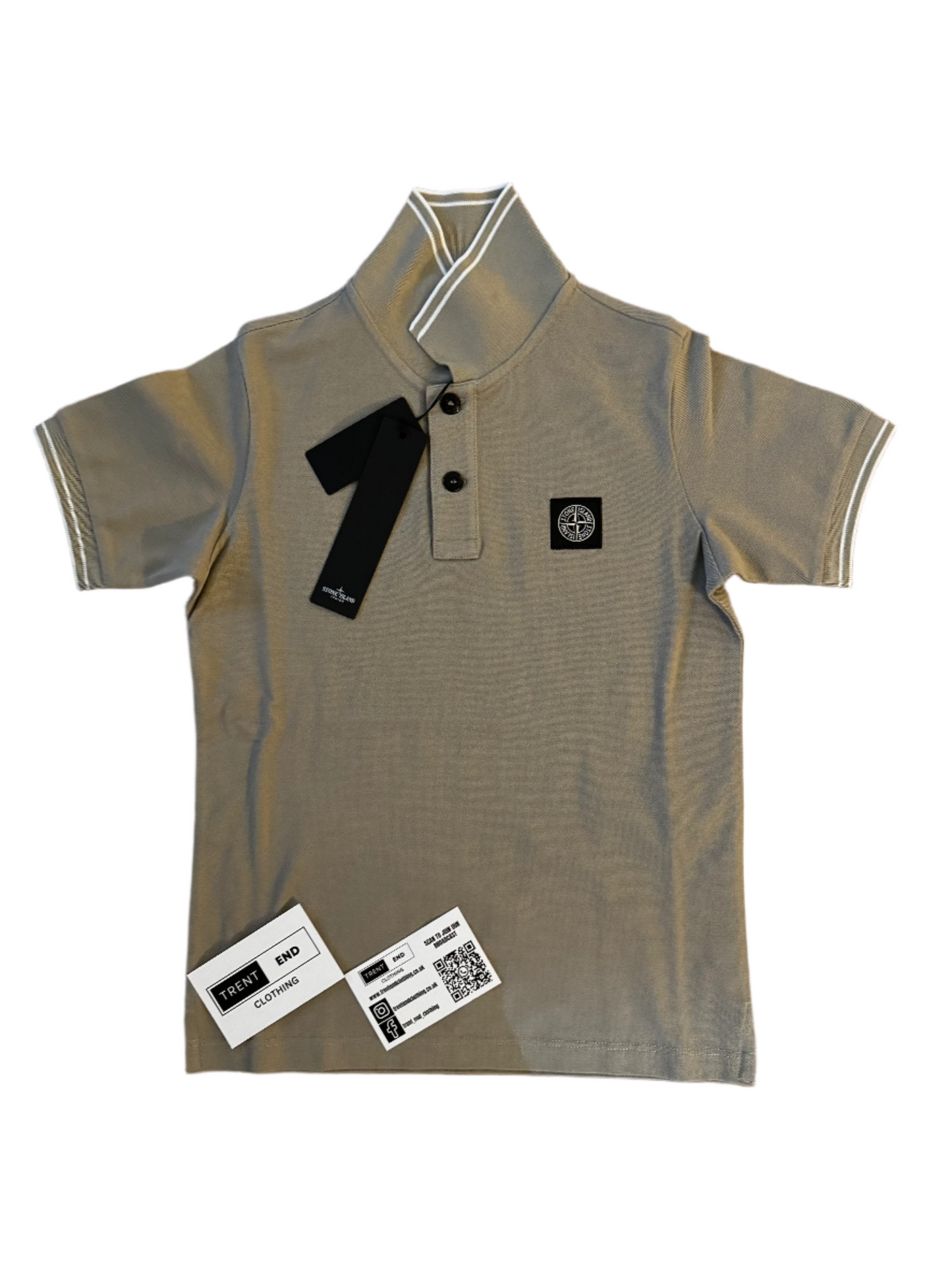 JUNIOR STONE ISLAND POLO SHIRT - SAND