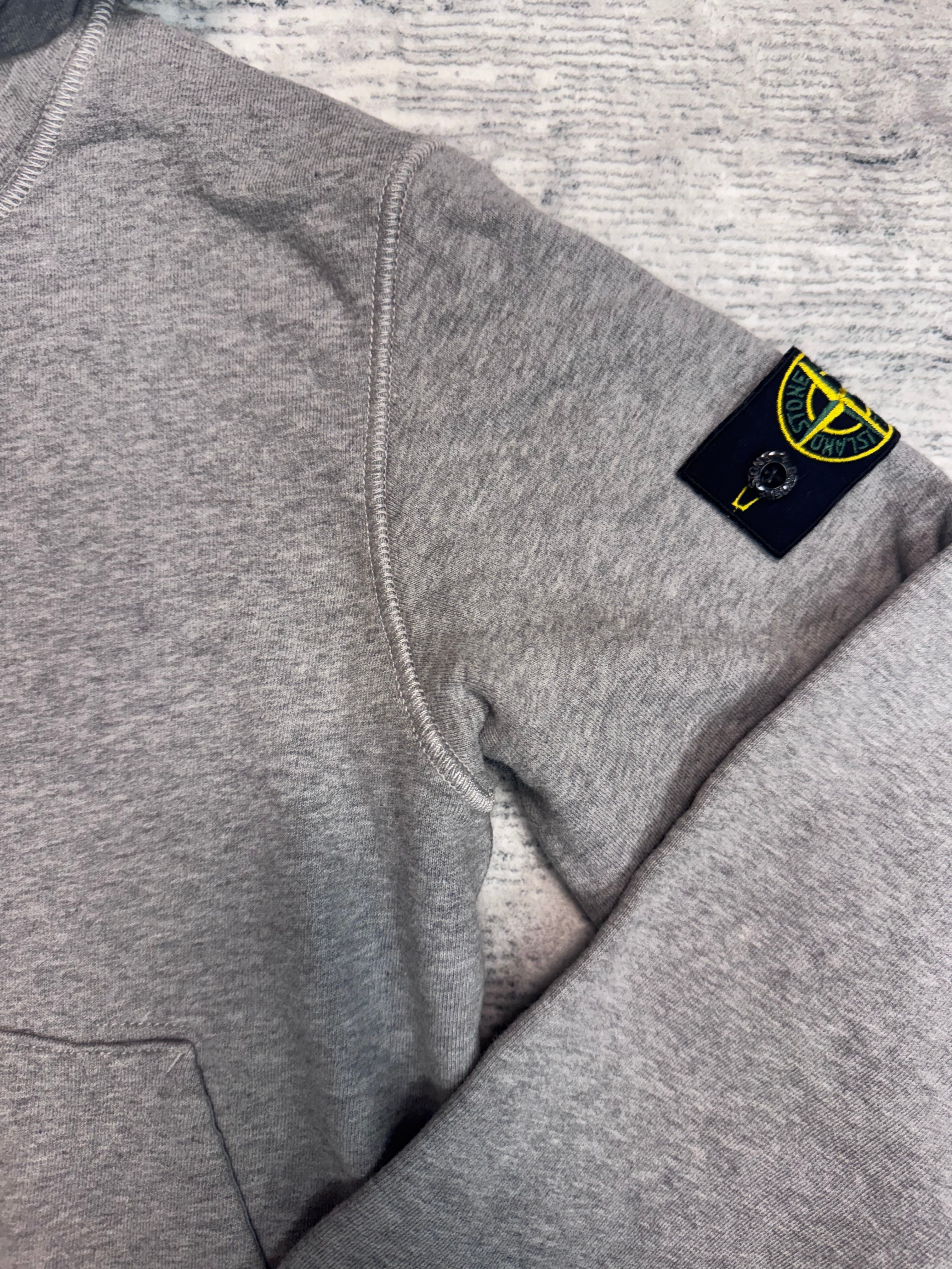 JUNIOR STONE ISLAND HOODIE - GREY