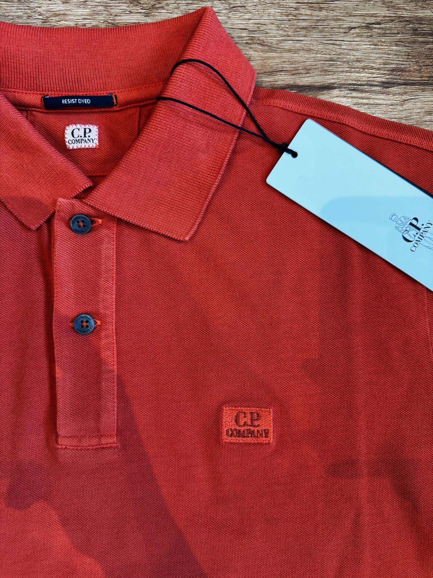 CP COMPANY POLO-SHIRT- PUMKIN