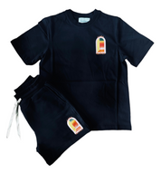 CASABLANCA ARCH GRADIENT SHORTS & T-SHIRT SET