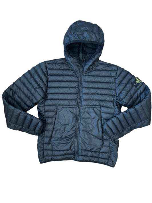 JUNIOR STONE ISLAND DOWN JACKET - BLACK