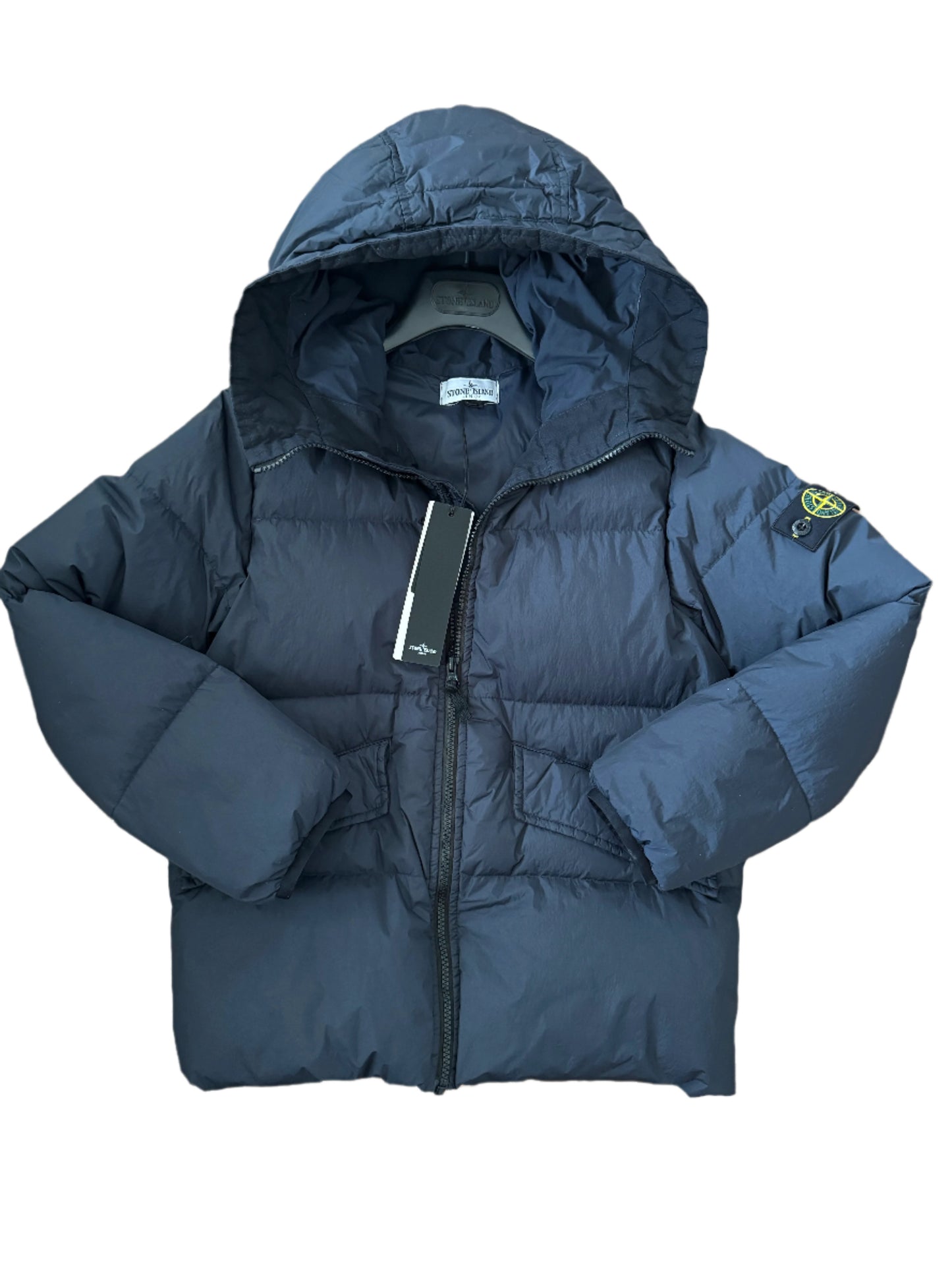 JUNIOR STONE ISLAND DOWN JACKET - NAVY