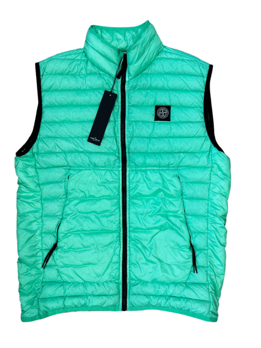 JUNIOR STONE ISLAND GILET - GREEN