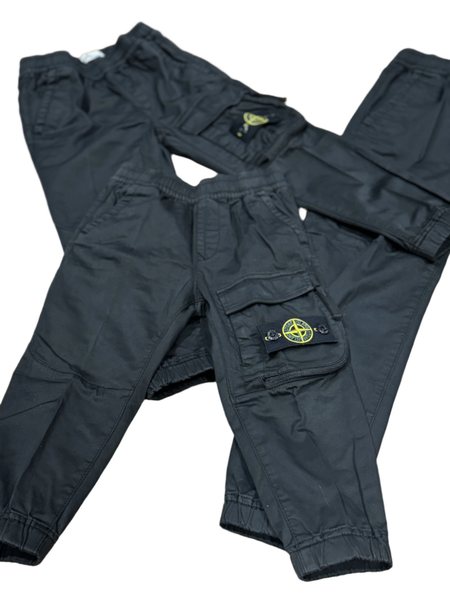 JUNIOR STONE ISLAND CARGOS - BLACK