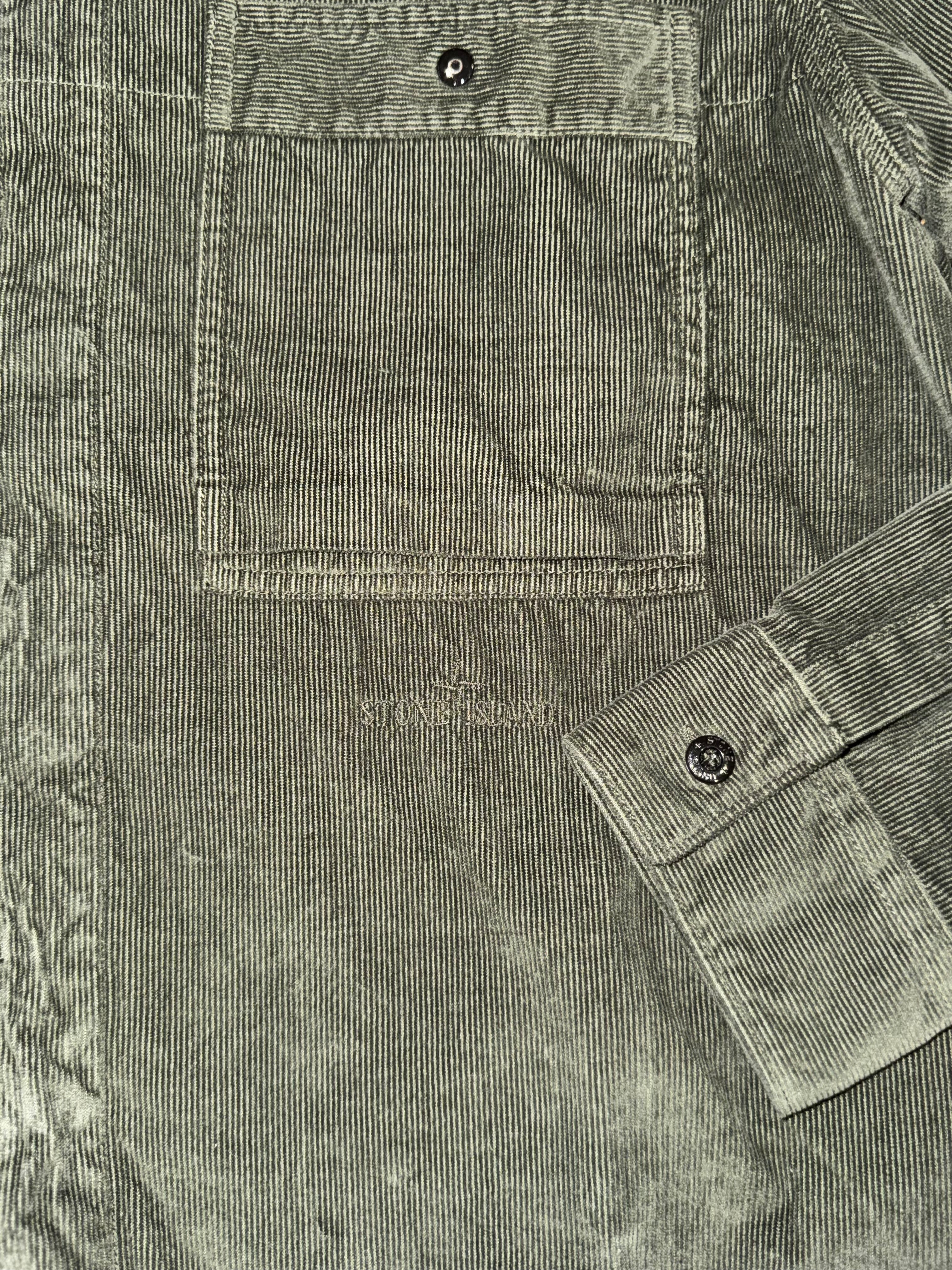 STONE ISLAND CORDUROY OVERSHIRT - KHAKI