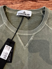 STONE ISLAND CREW NECK JUMPER - SAGE GREEN