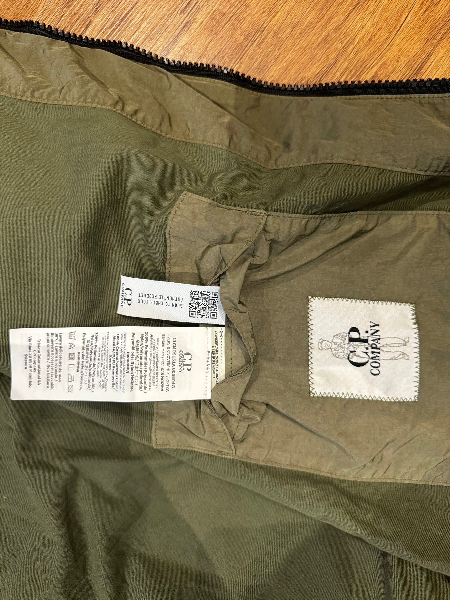 PRE-LOVED CP COMPANY OVERSHIRT - KHAKI