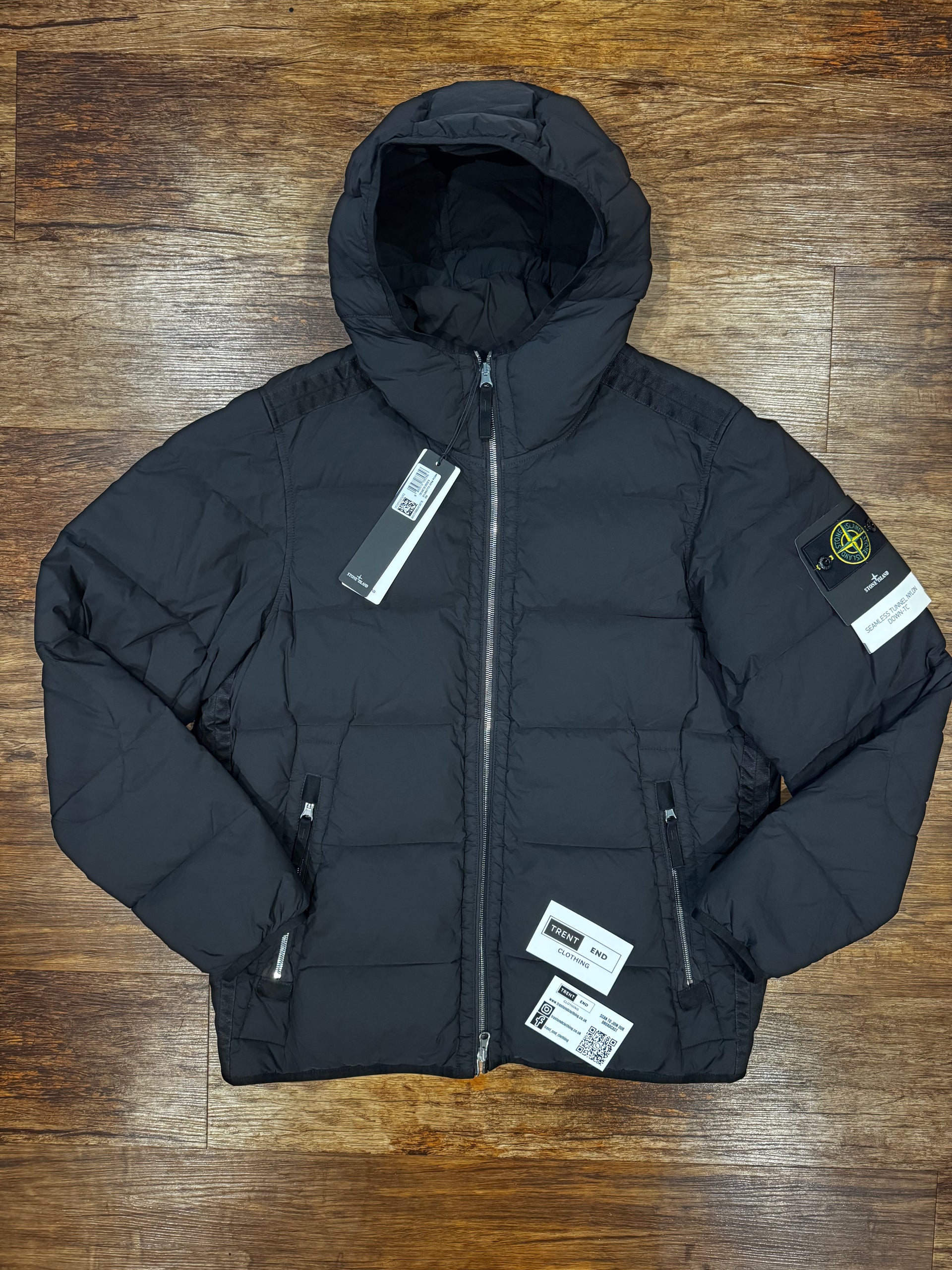 Stone island hooded padded 2025 jacket